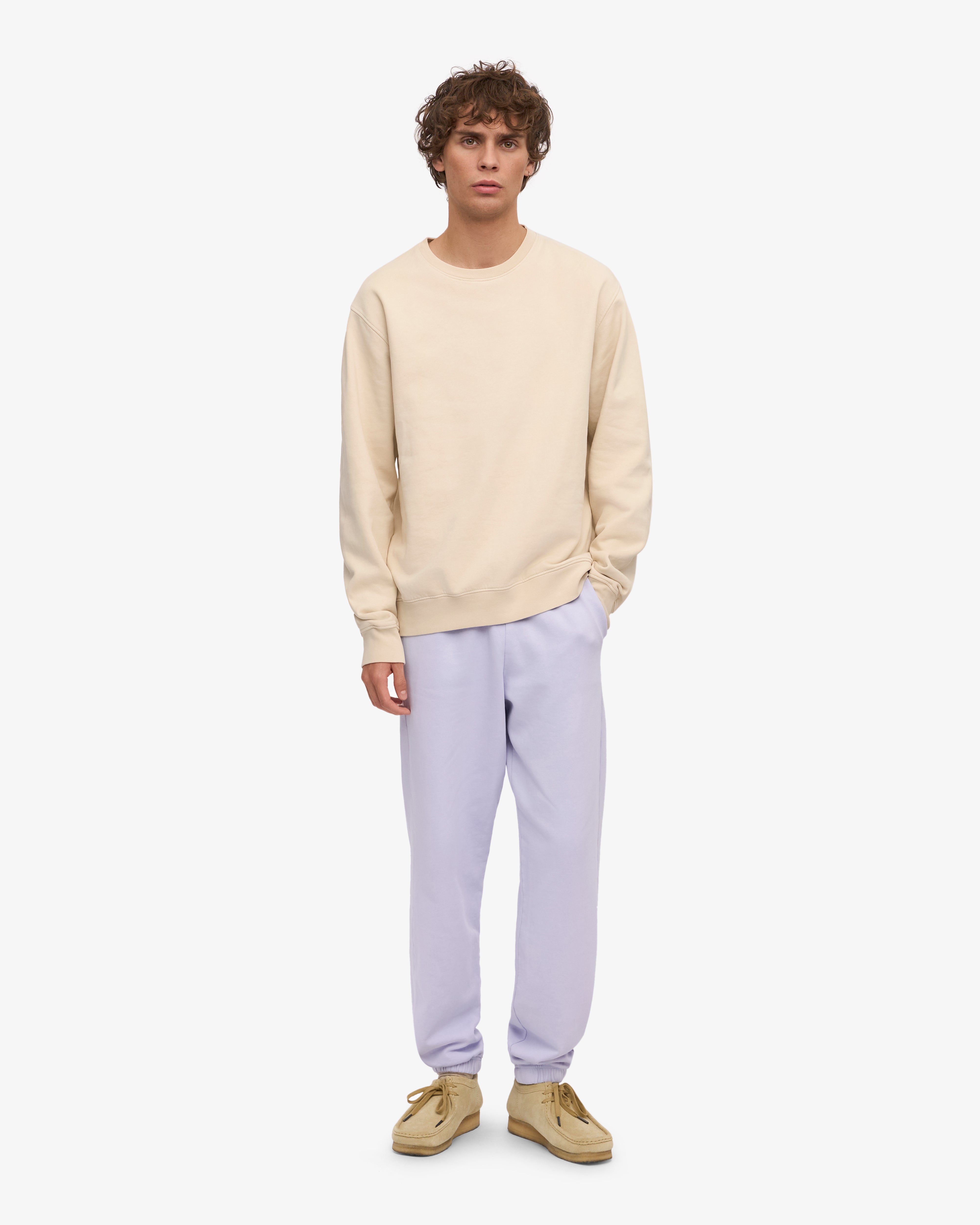 Organic Sweatpants - Soft Lavender XS