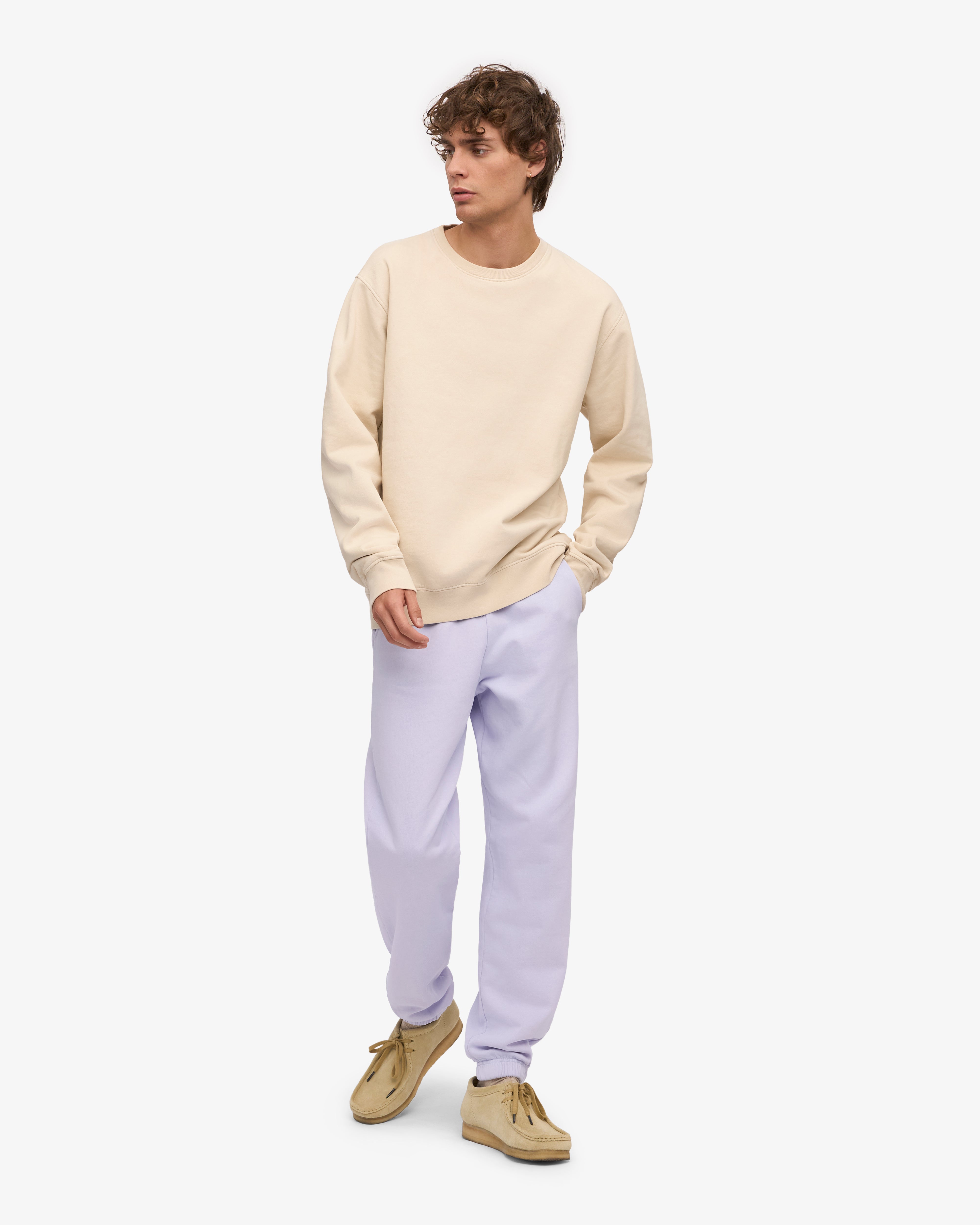 Organic Sweatpants - Soft Lavender XS