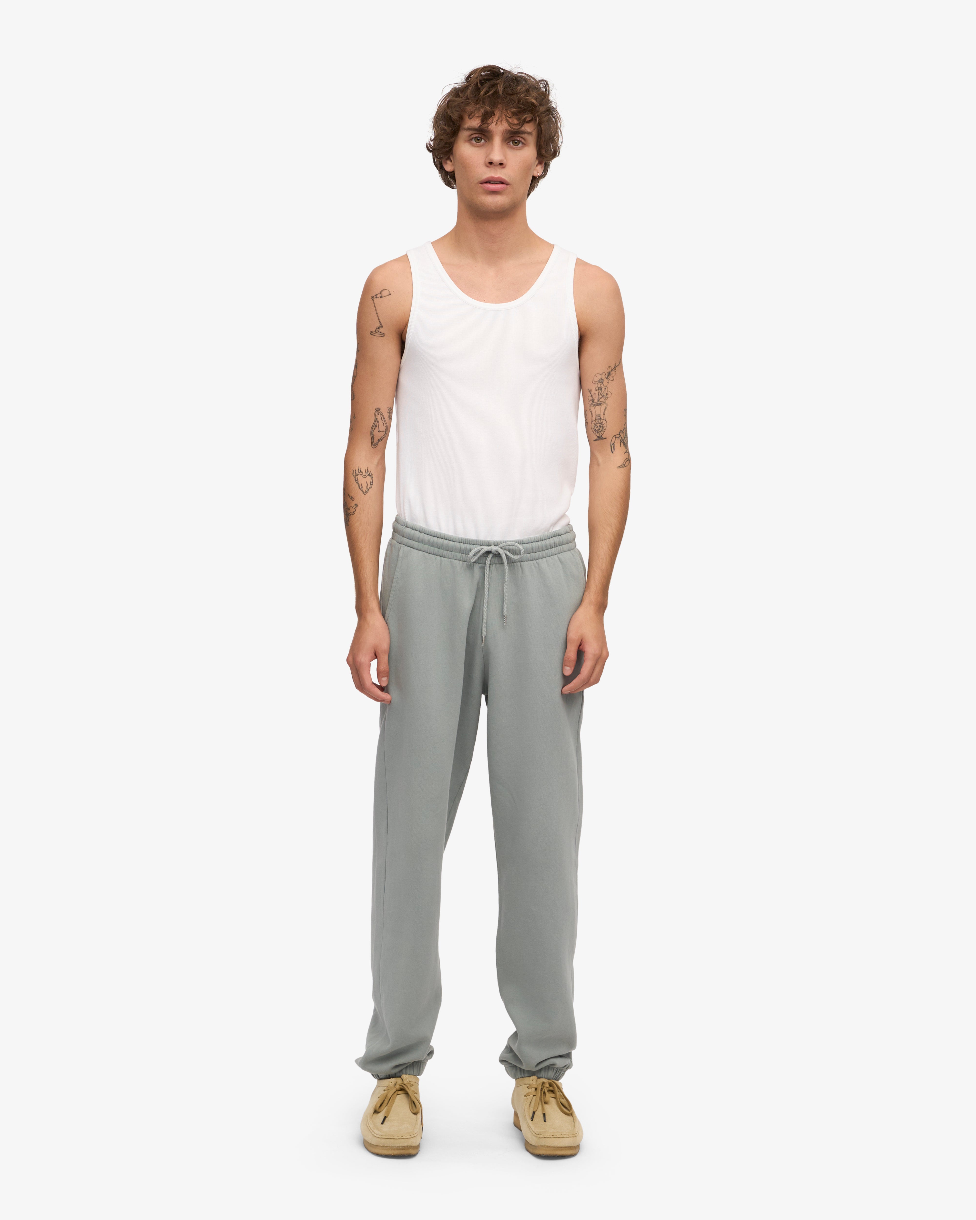 Organic Sweatpants - Steel Blue XS