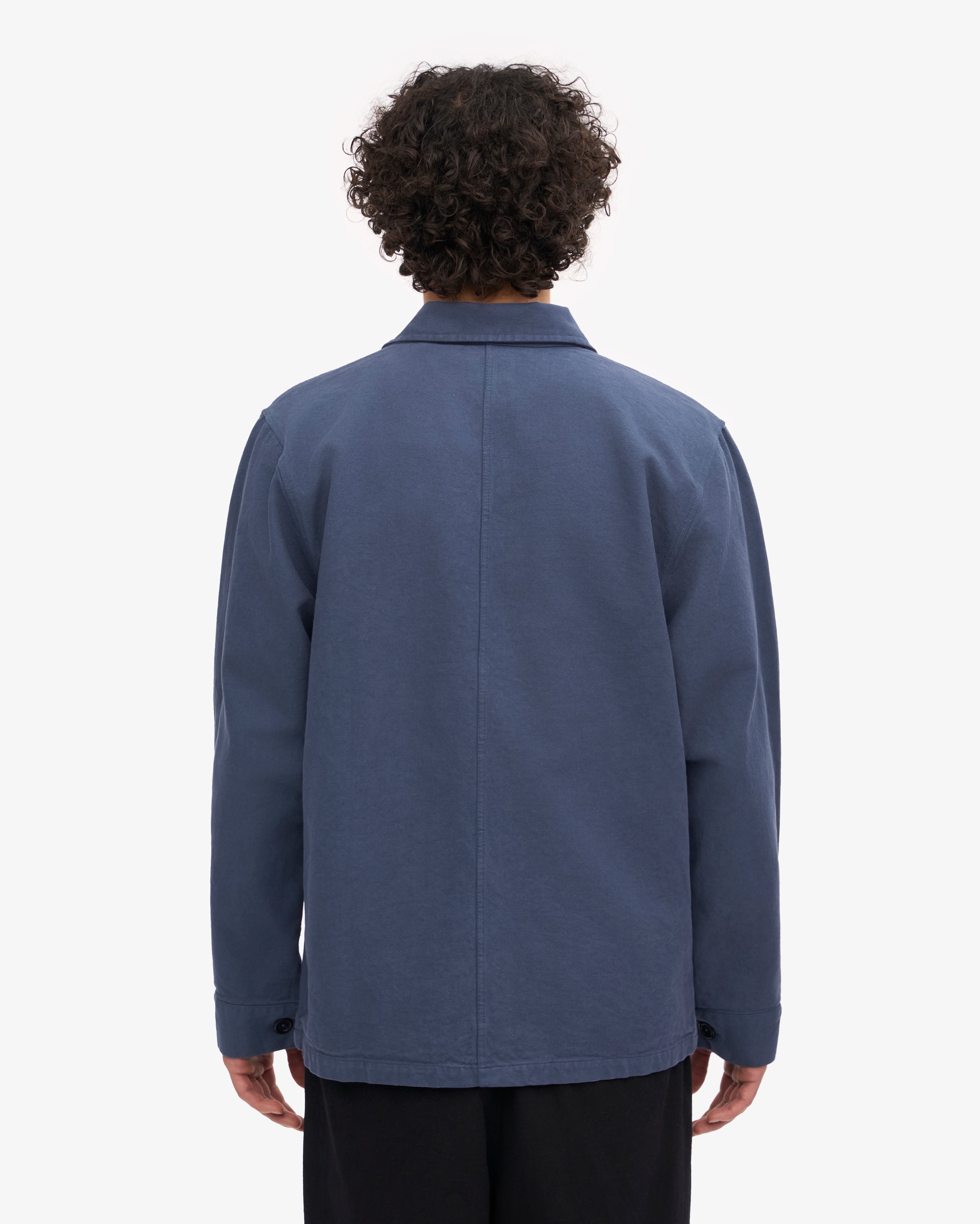 Organic Workwear Jacket - Petrol Blue