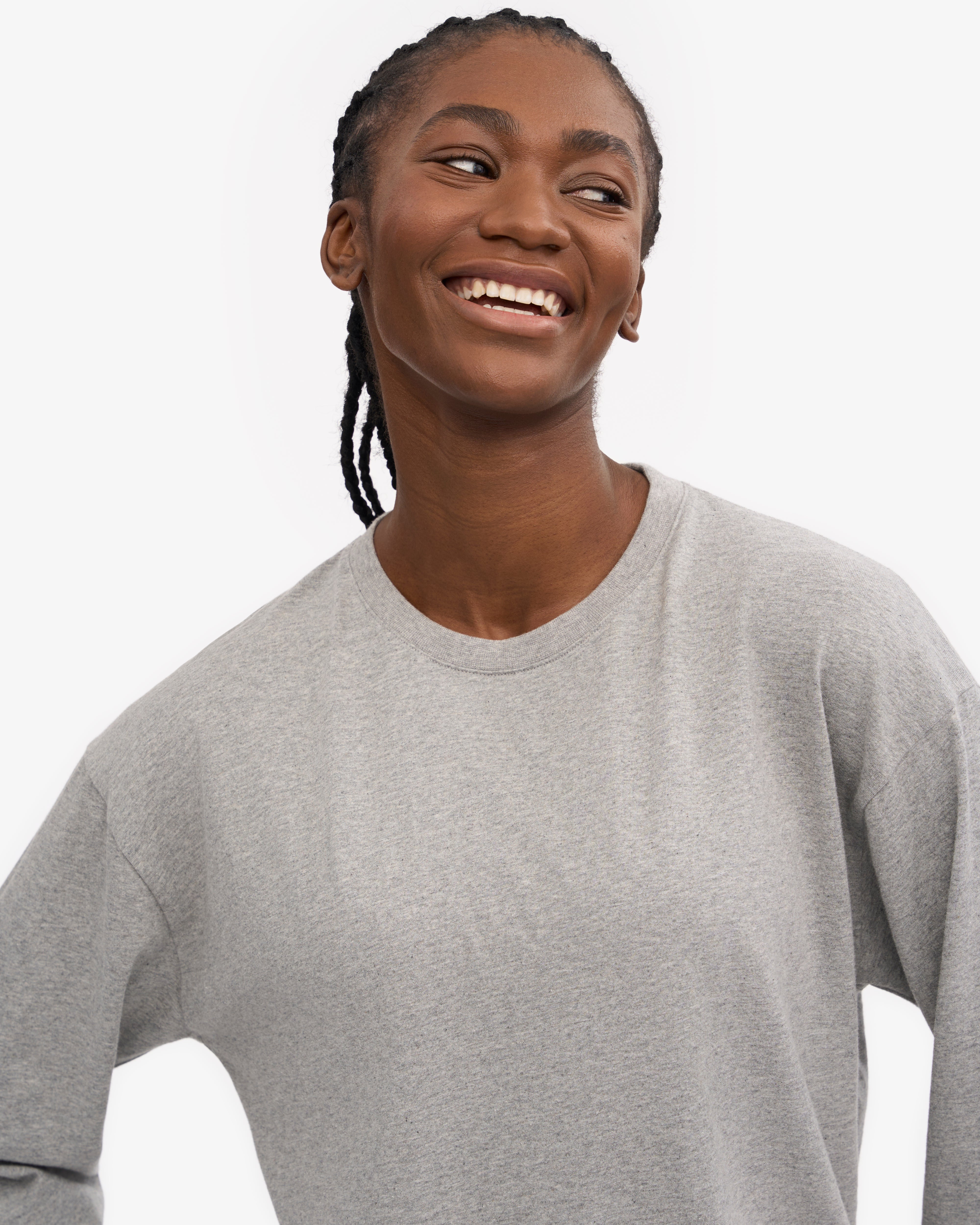 Unisex Jersey Long-Sleeve T-Shirt - Heather Cardinal, Size L, 52% Cotton 48% Polyester Blend