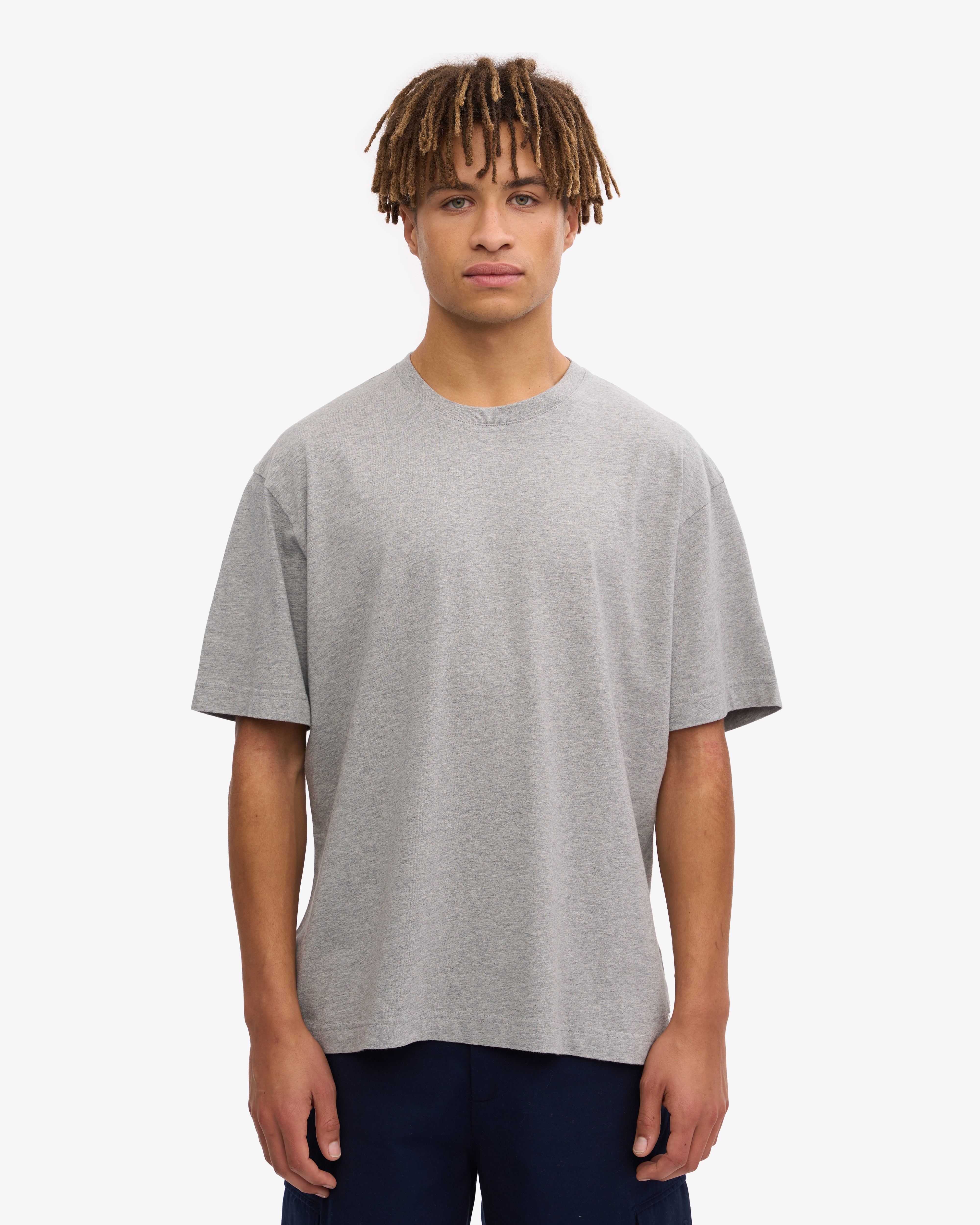 Oversized Organic T-Shirt - Heather Grey