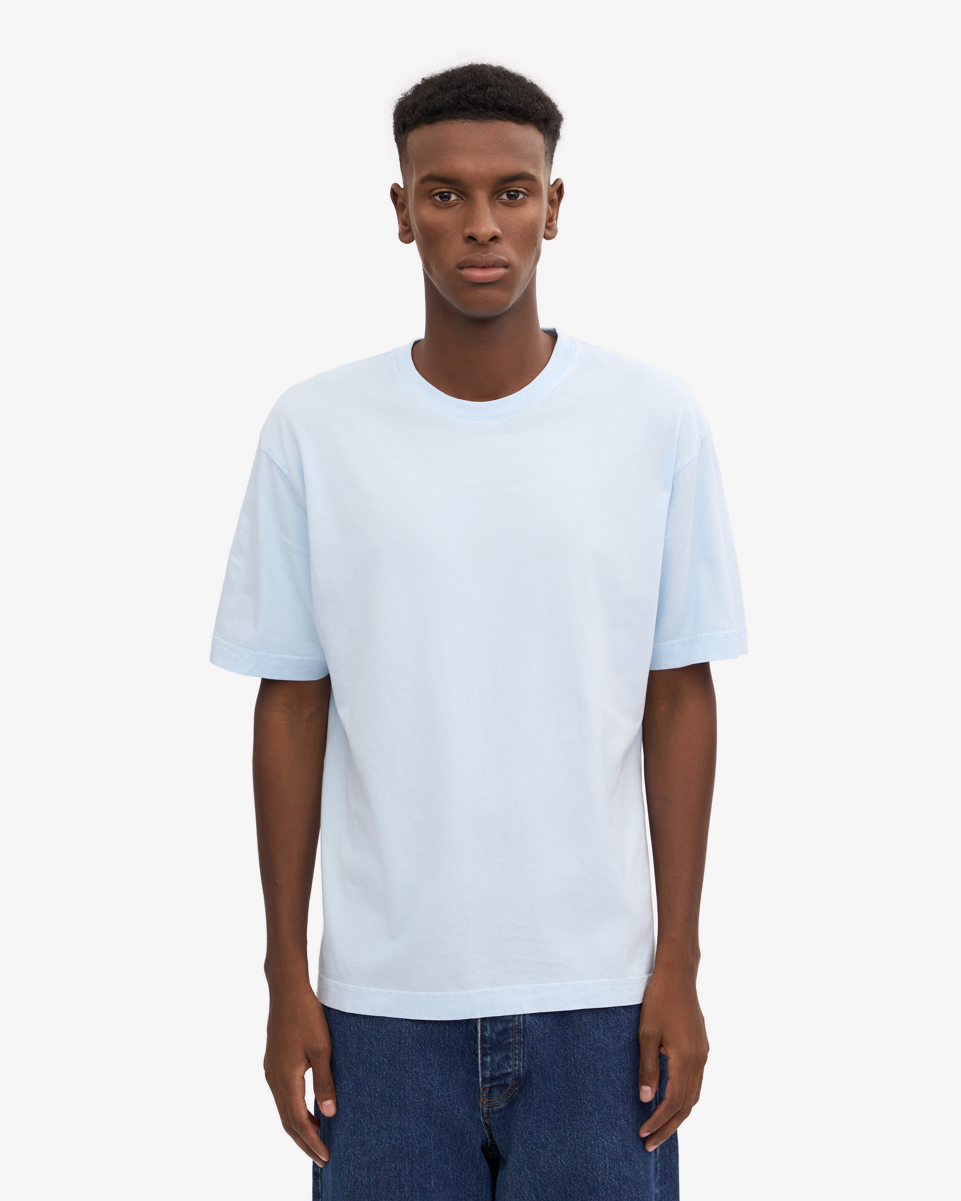 Oversized Organic T-Shirt - Polar Blue XS