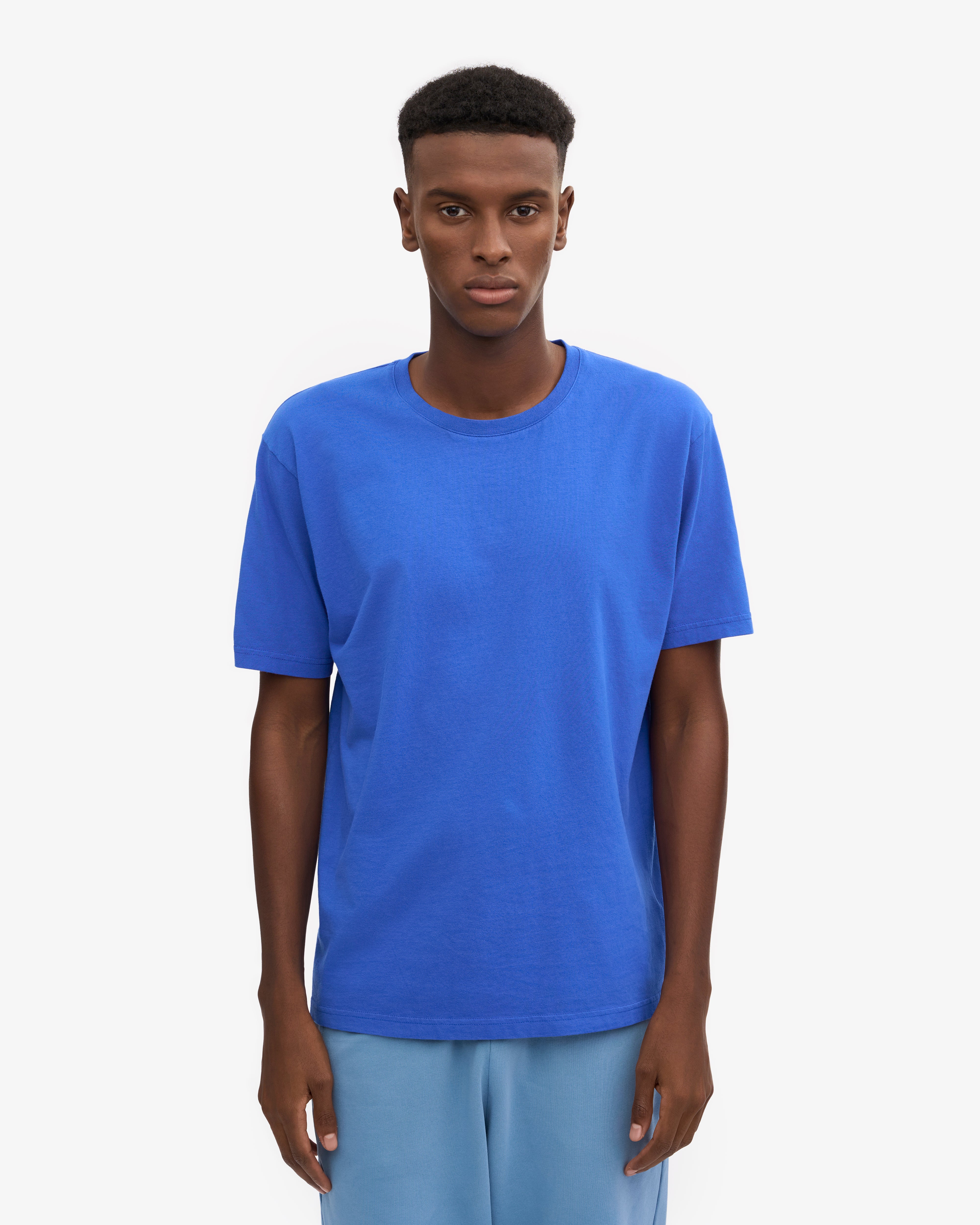 Oversized Organic T-Shirt - Sapphire Blue XS