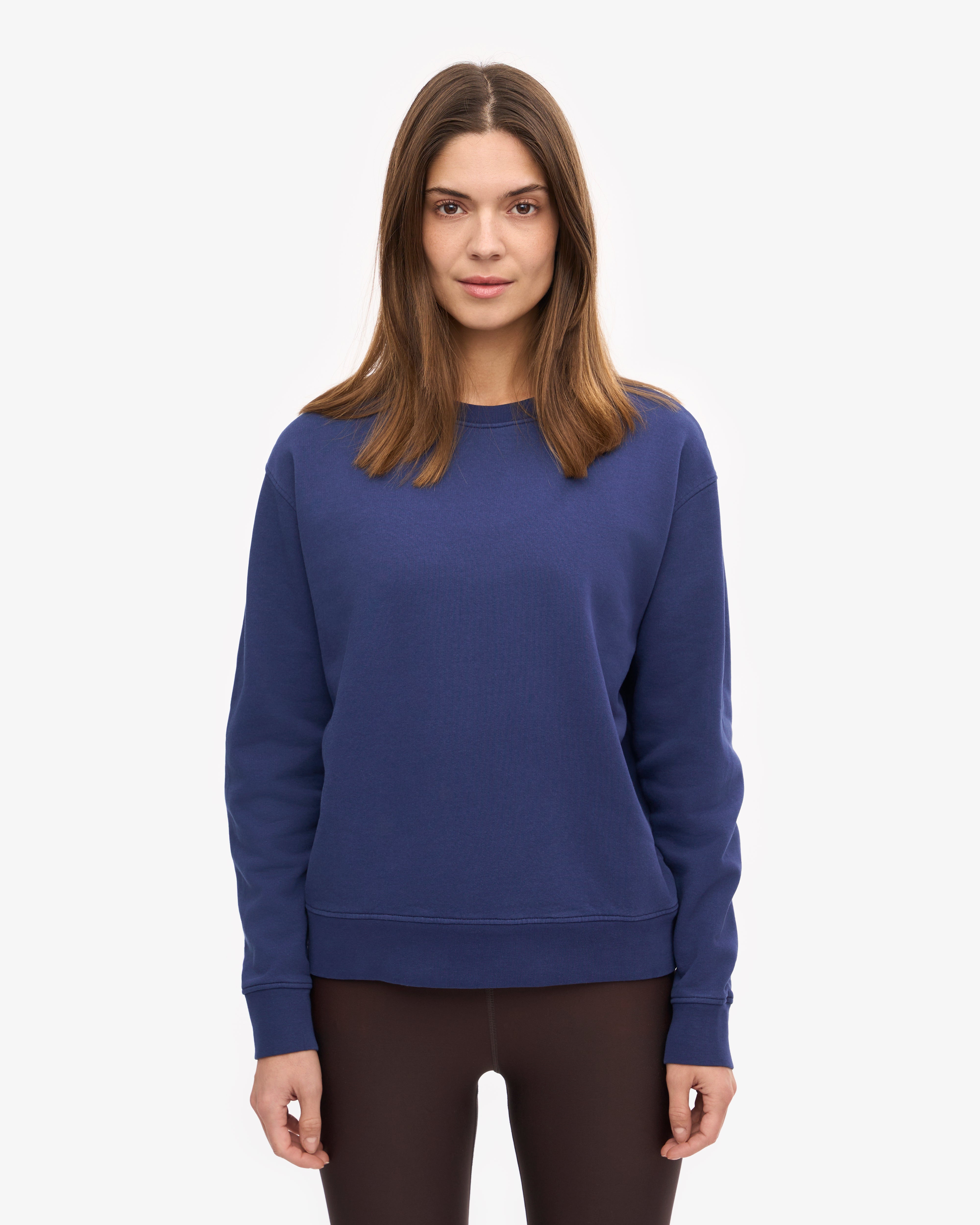 Women Classic Organic Crew - Marine Blue XS