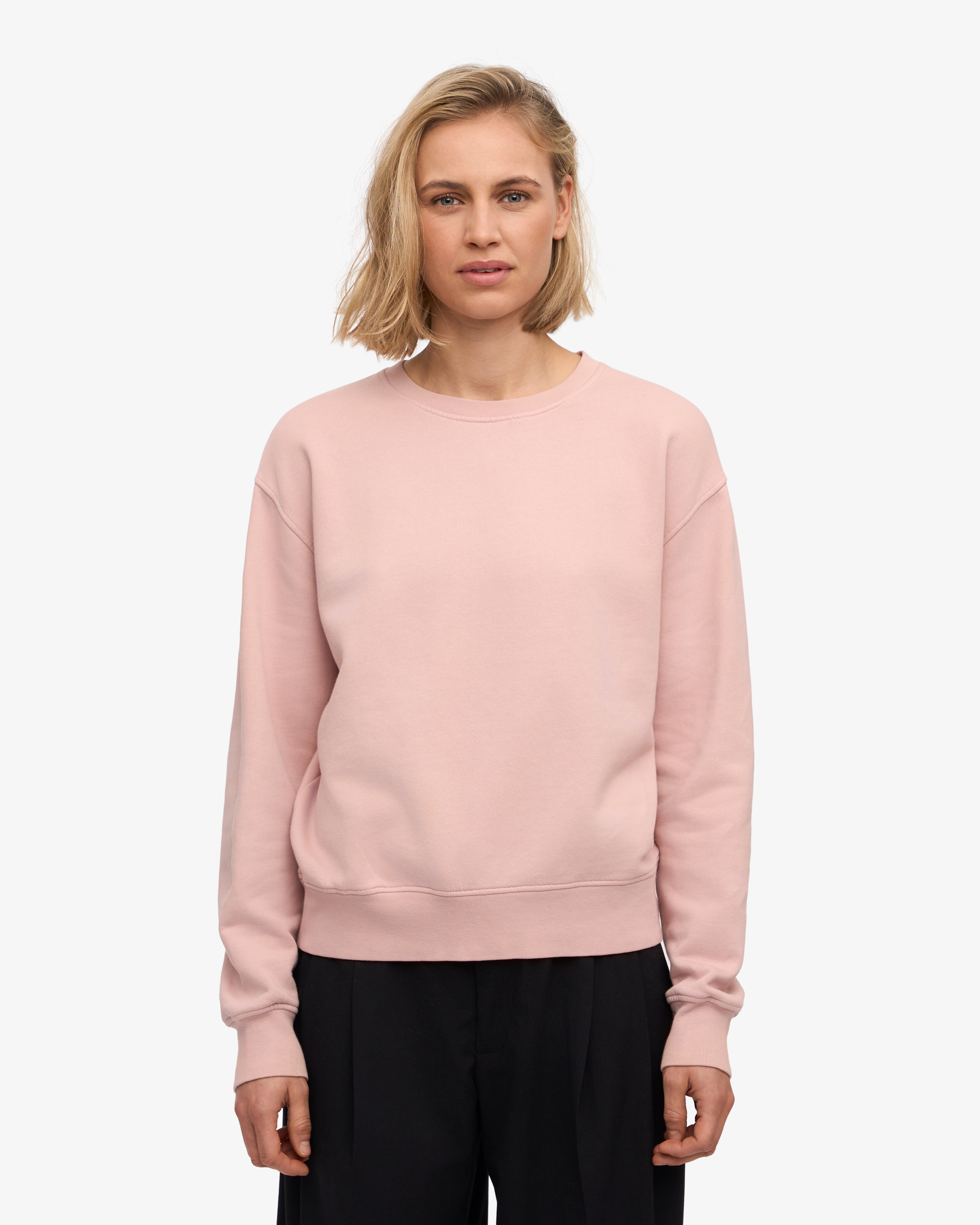 Women Classic Organic Crew - Faded Pink XS