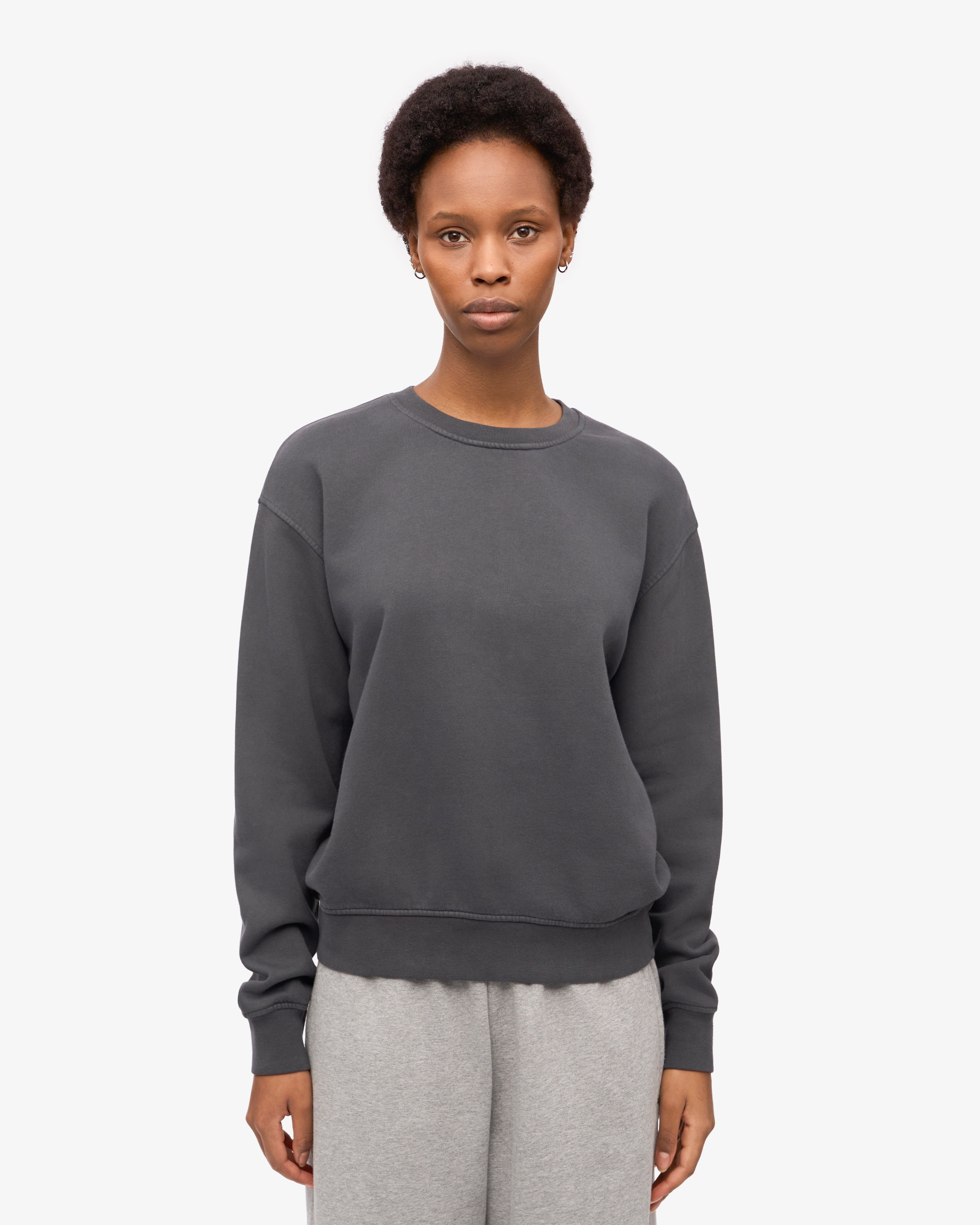 Women Classic Organic Crew - Lava Grey XS