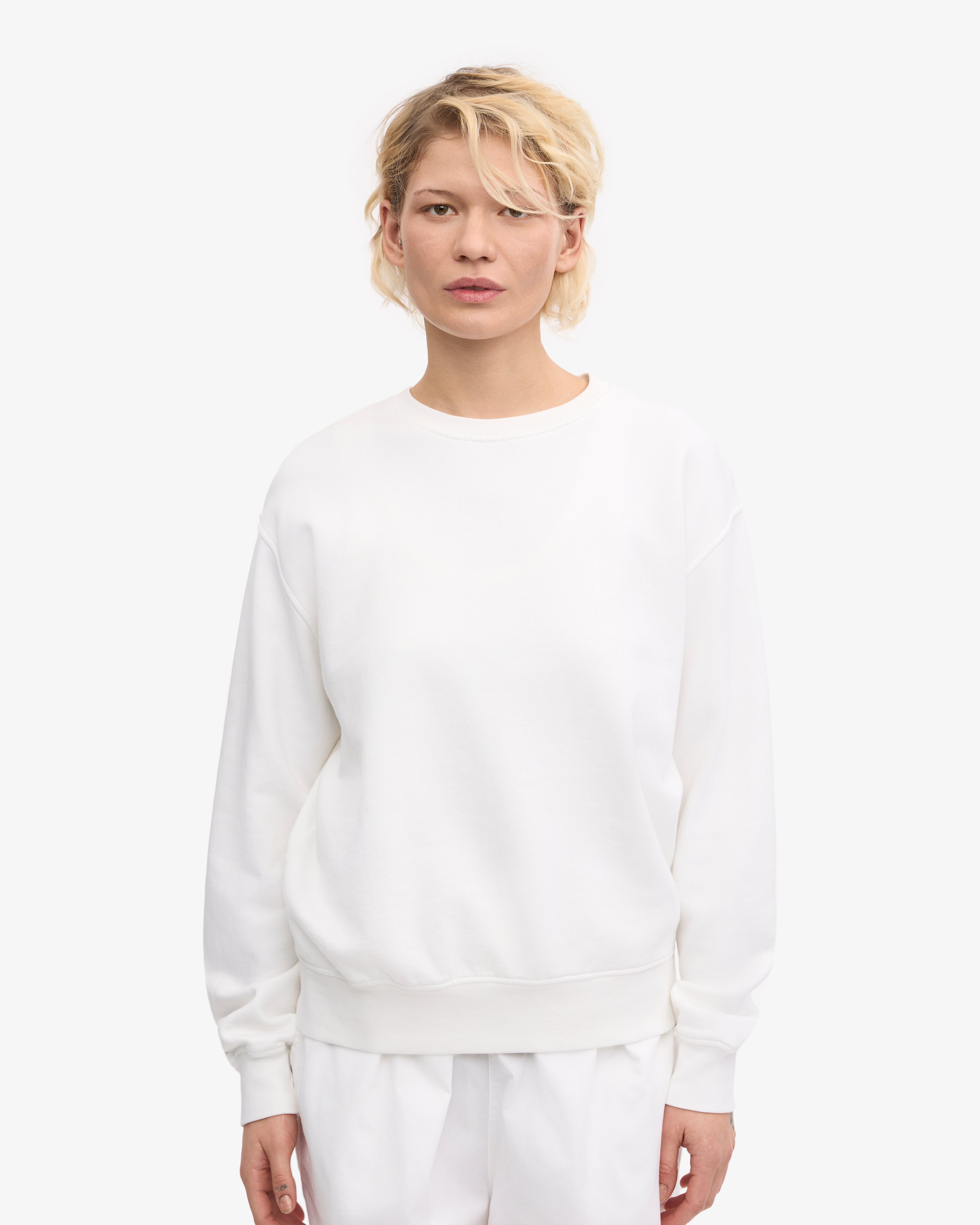 Women Classic Organic Crew - Optical White