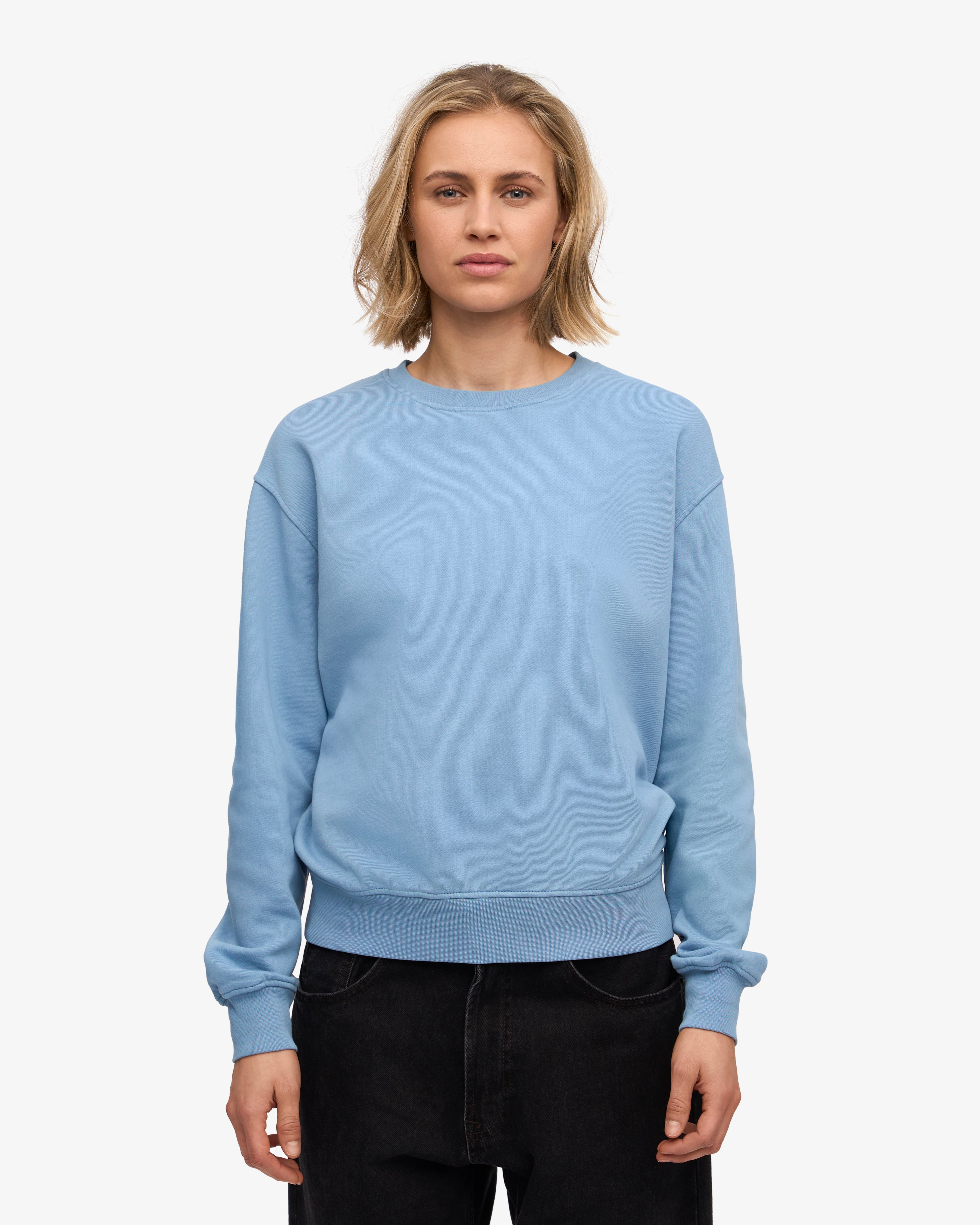 Women Classic Organic Crew - Seaside Blue XS