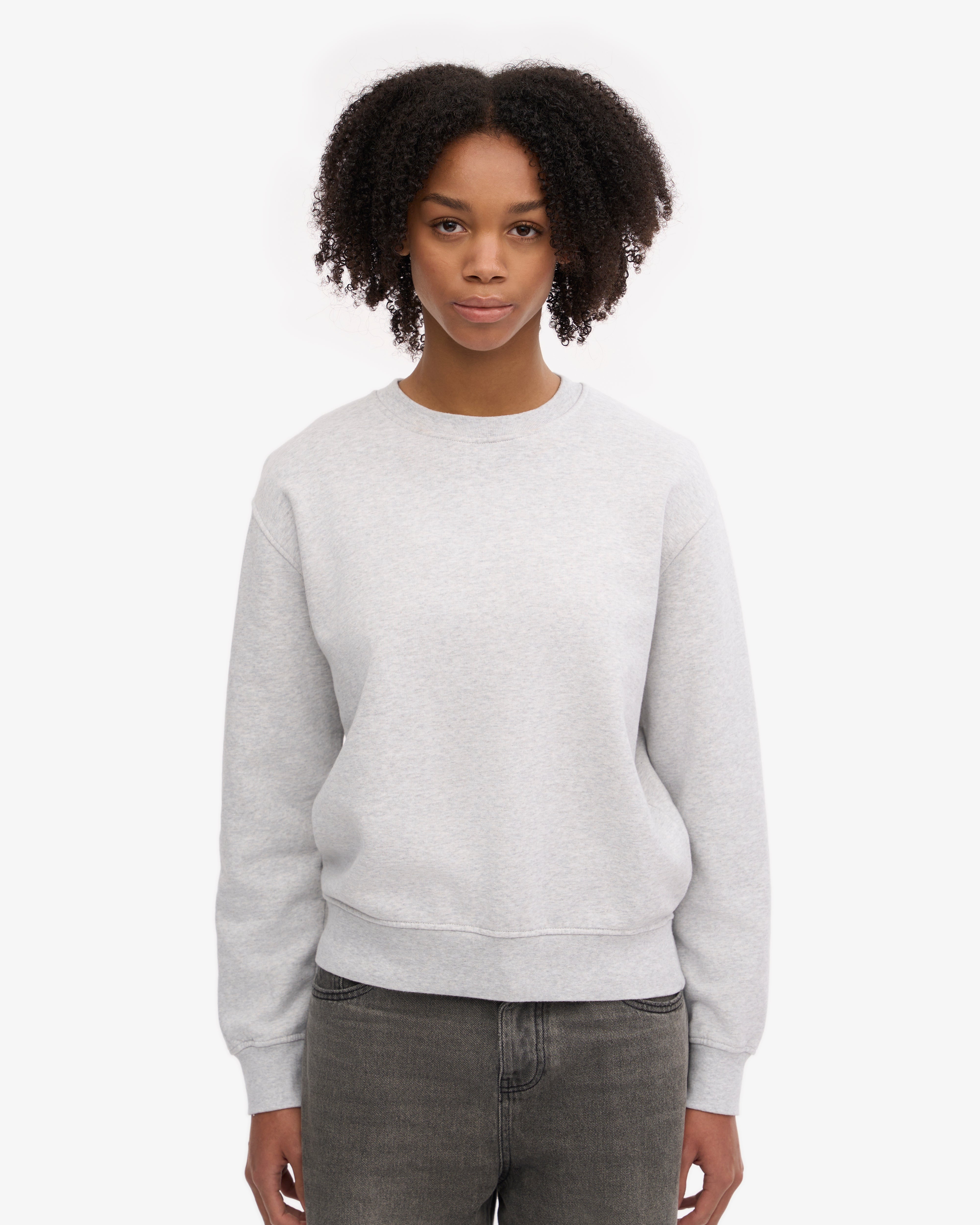 Women Classic Organic Crew - Snow Melange XS