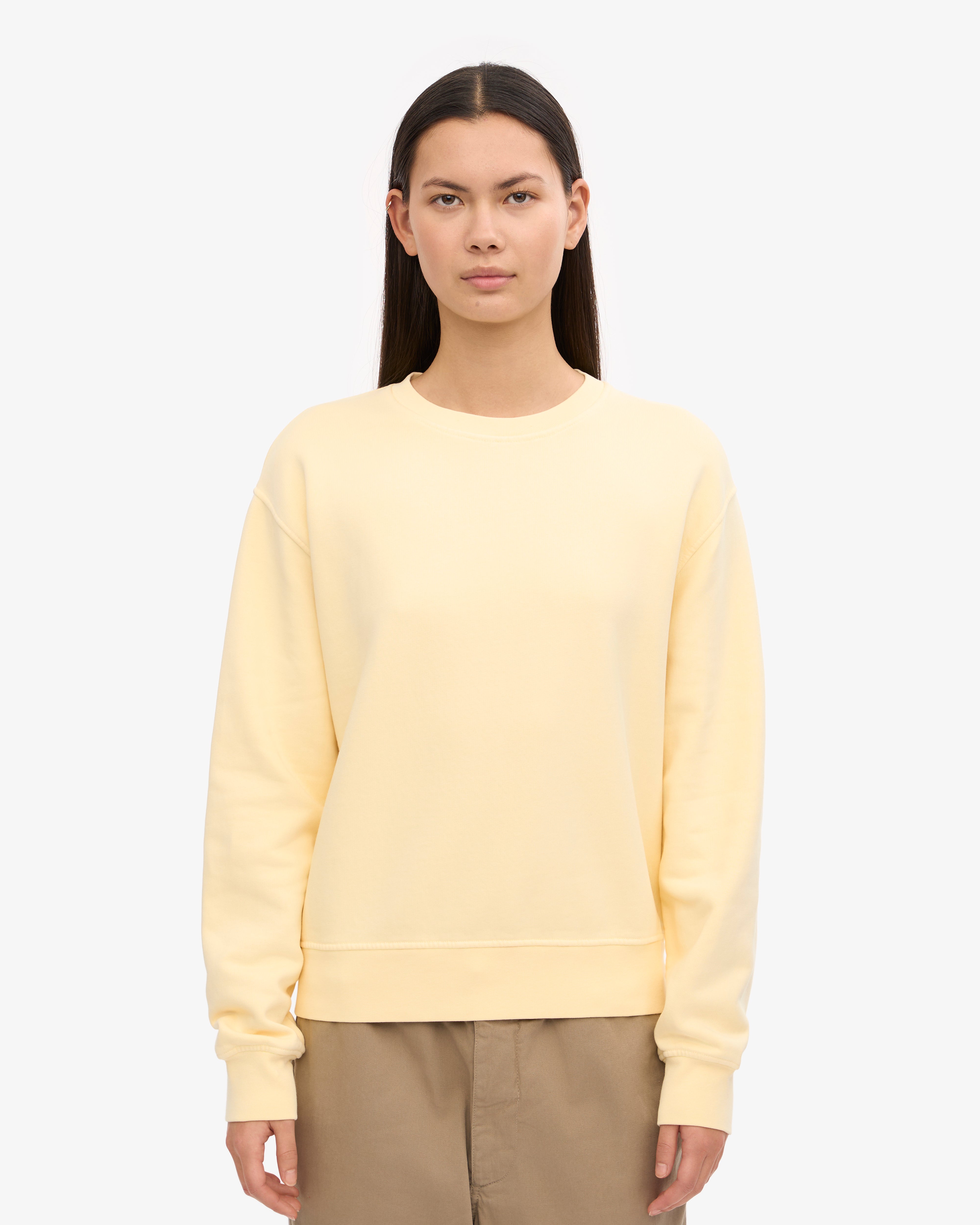 Women Classic Organic Crew - Soft Yellow XS