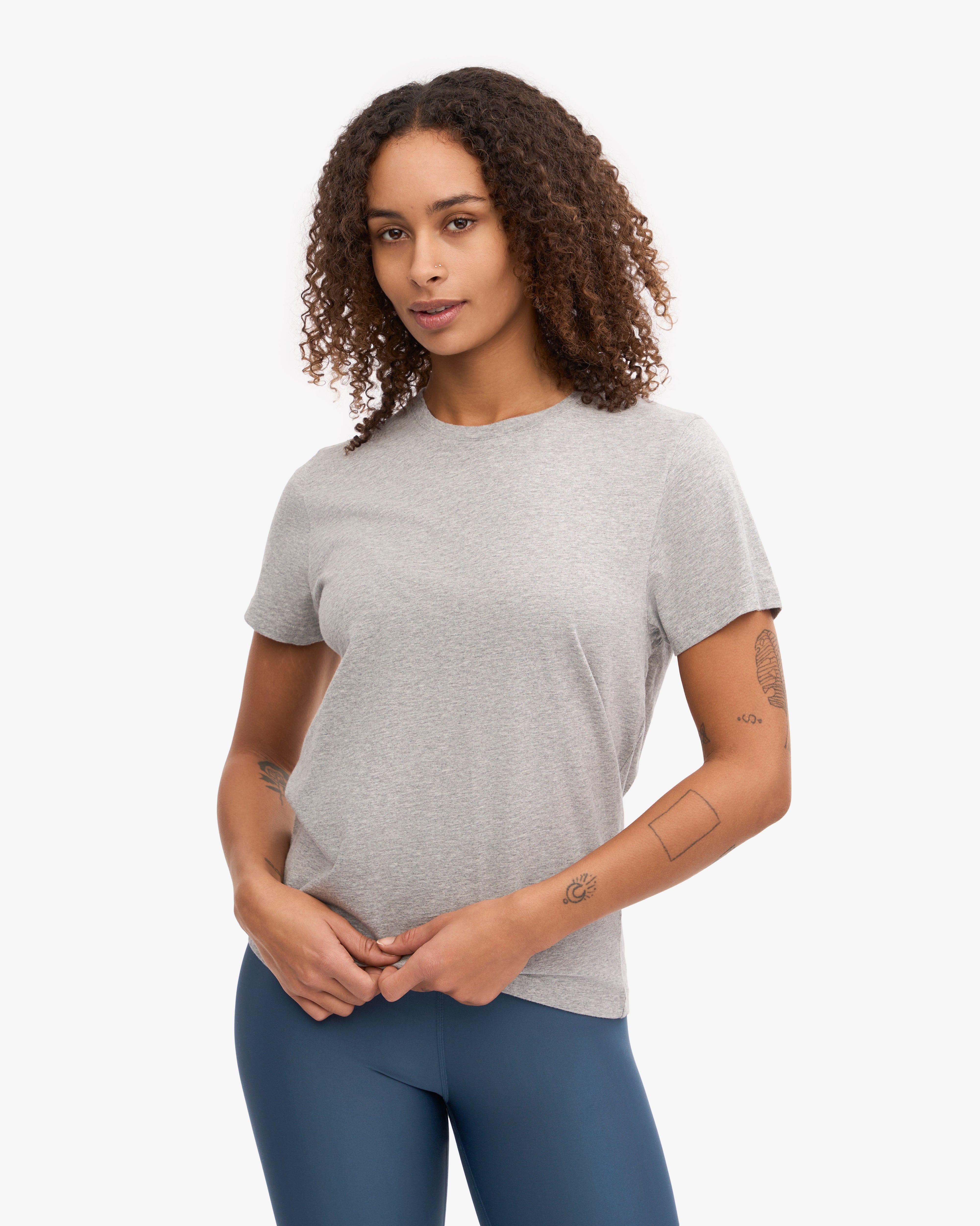 Women Light Organic Tee - Heather Grey