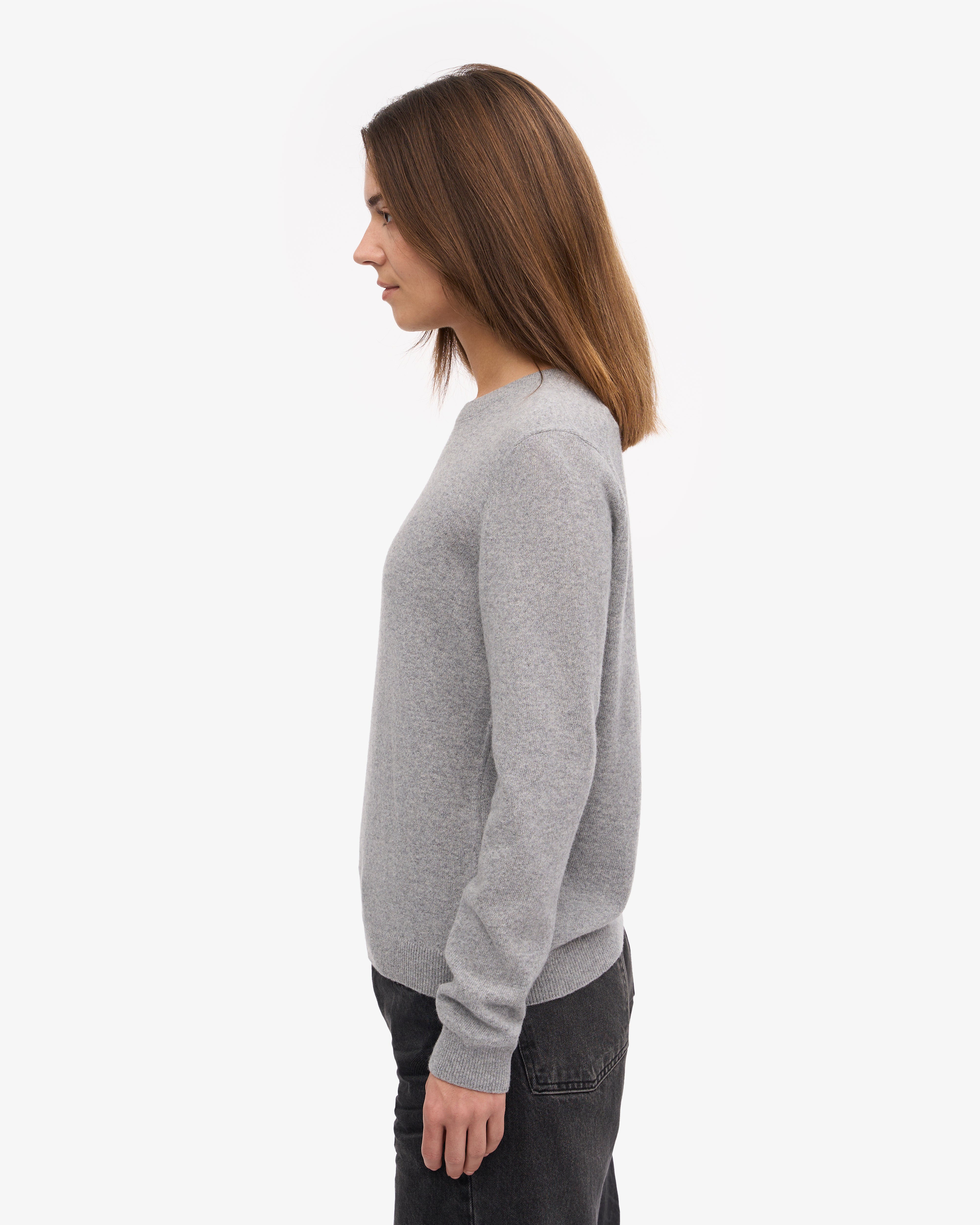 Women Light Merino Wool Crew Heather Grey – Colorful Standard