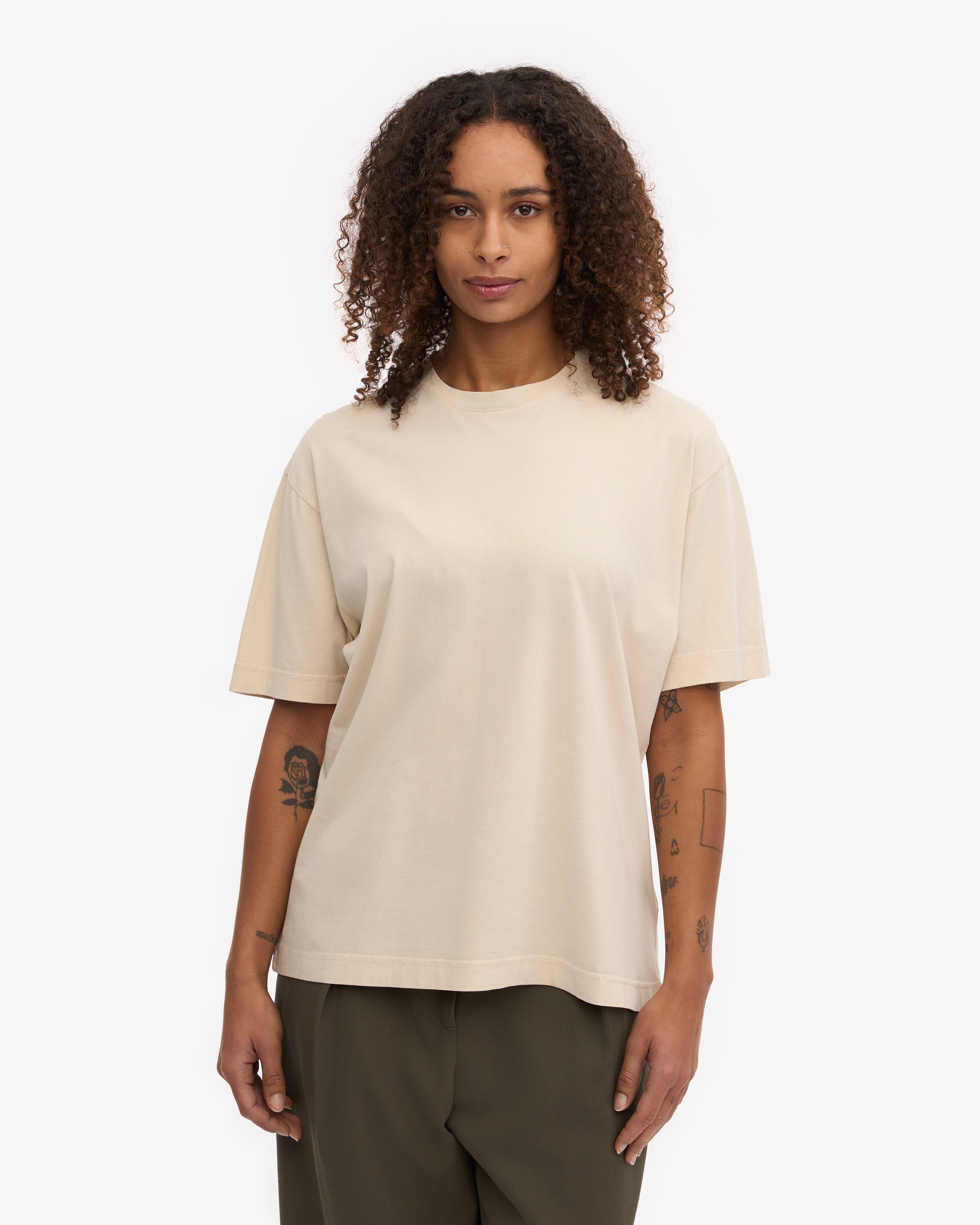 Oversized Organic T-Shirt - Ivory White XS