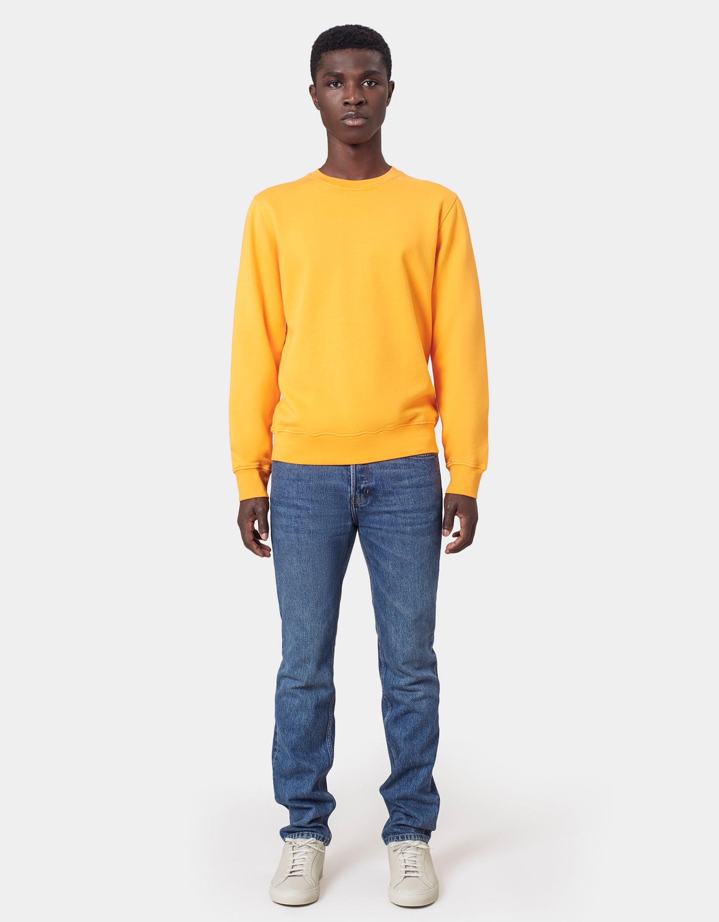 Classic Organic Crew Deep Black Colorful Standard