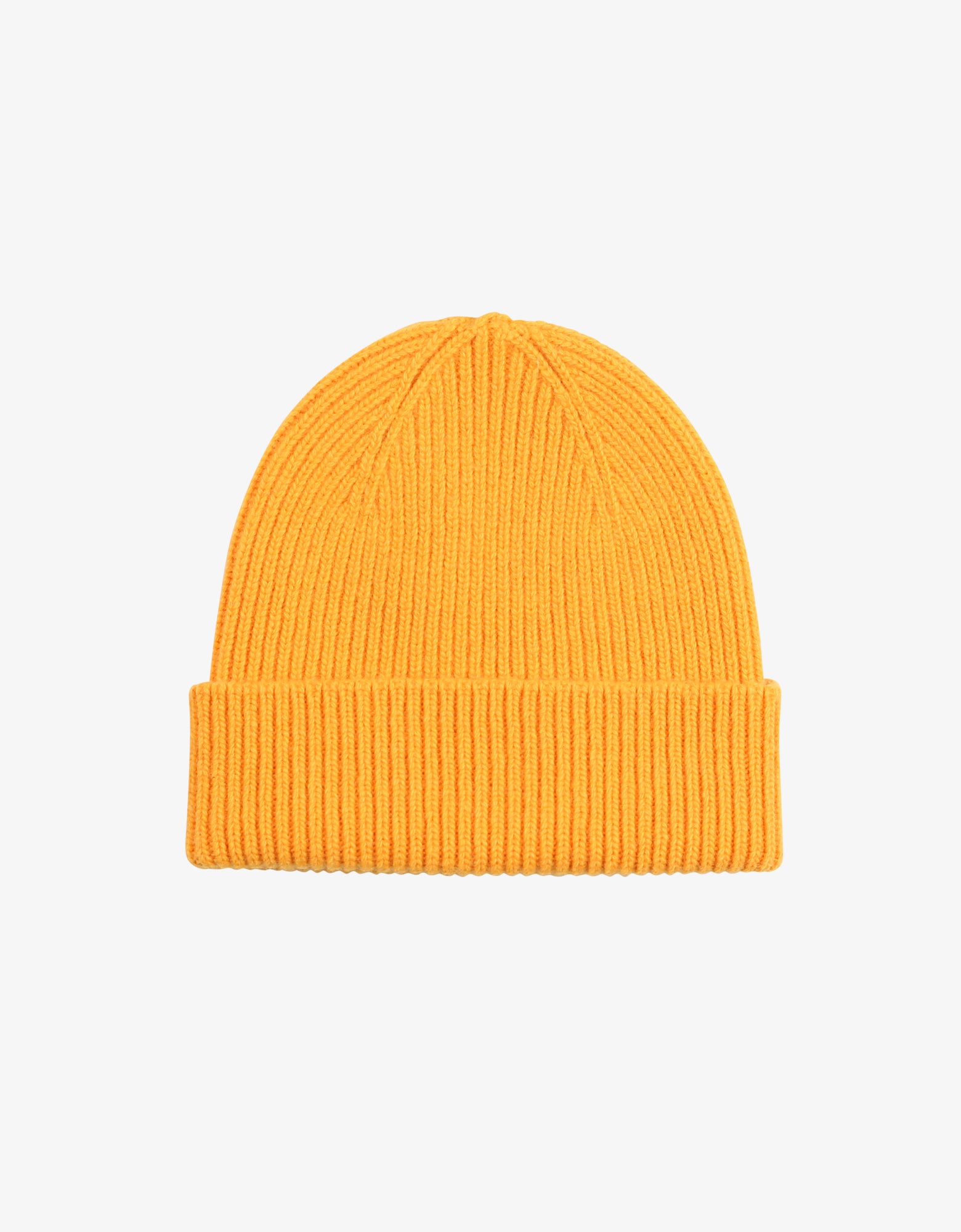 Merino Wool Beanie Burned Yellow