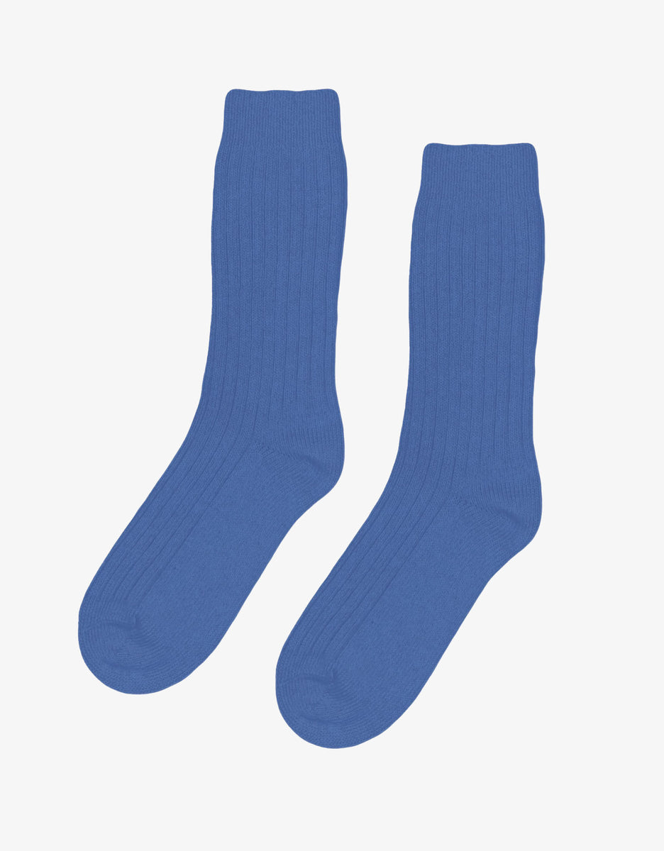 Merino Wool Blend Sock - Pacific Blue – Colorful Standard