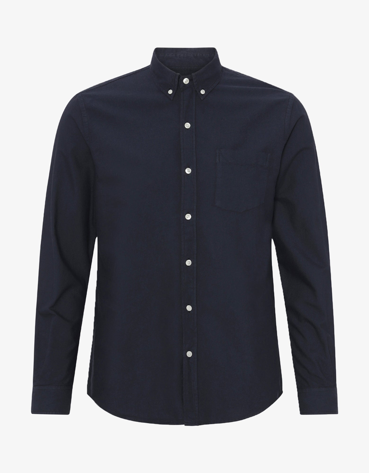 Colorful Standard Organic Button Down Shirt Shirt Navy Blue