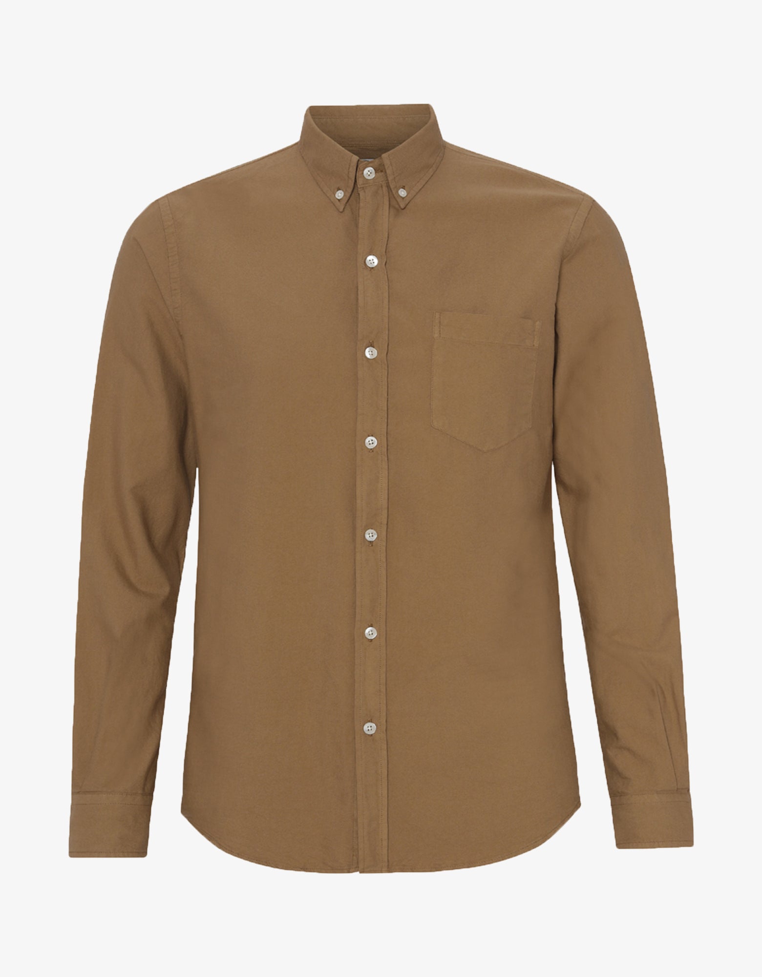 Colorful Standard Organic Button Down Shirt Shirt Sahara Camel