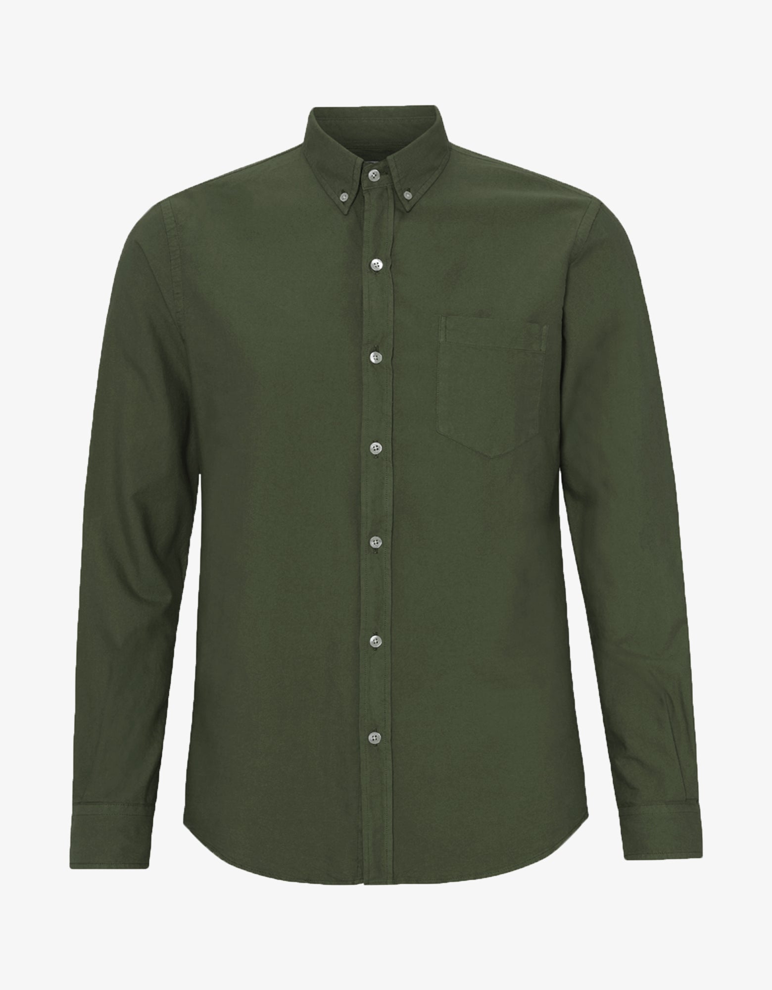 Colorful Standard Organic Button Down Shirt Shirt Seaweed Green