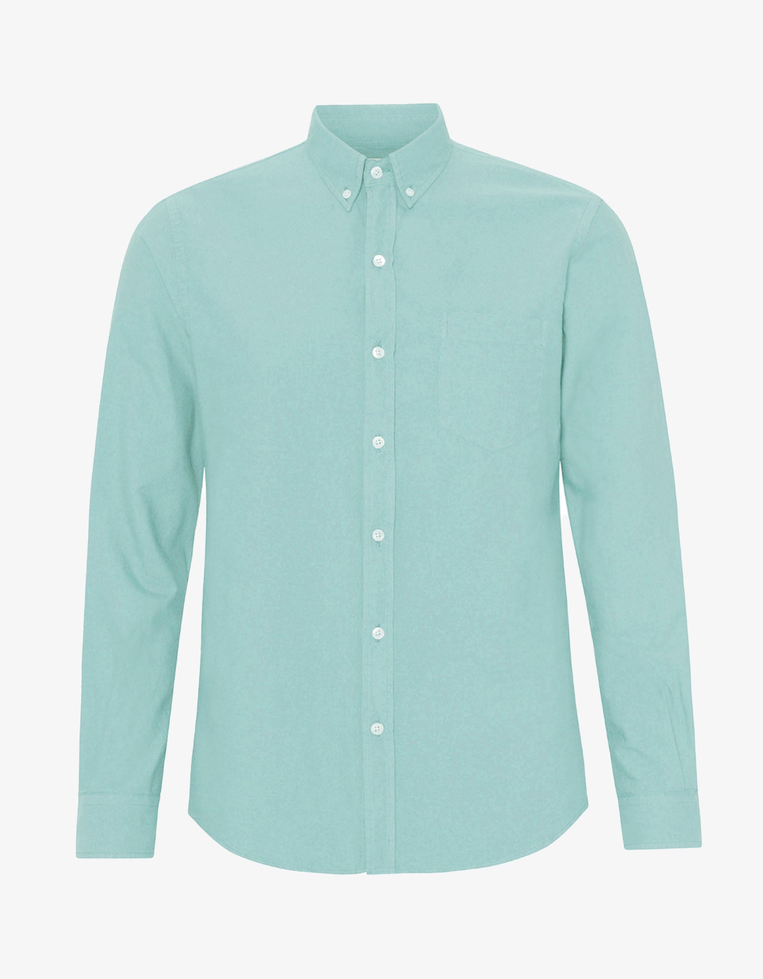 Colorful Standard Organic Button Down Shirt Shirt Teal Blue