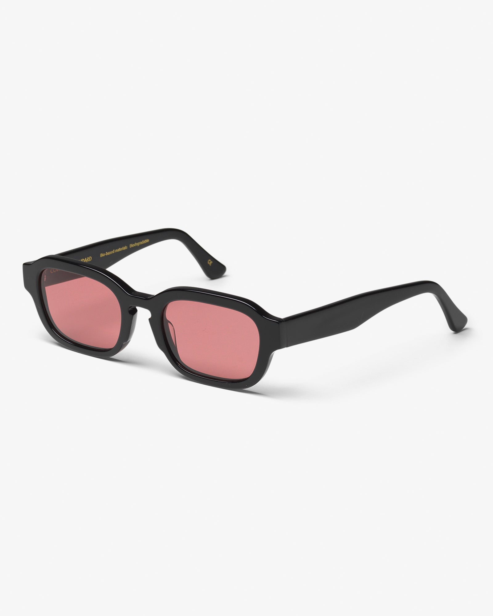 Colorful Standard Sunglass 01 Sunglasses Deep Black Solid / Dark Pink