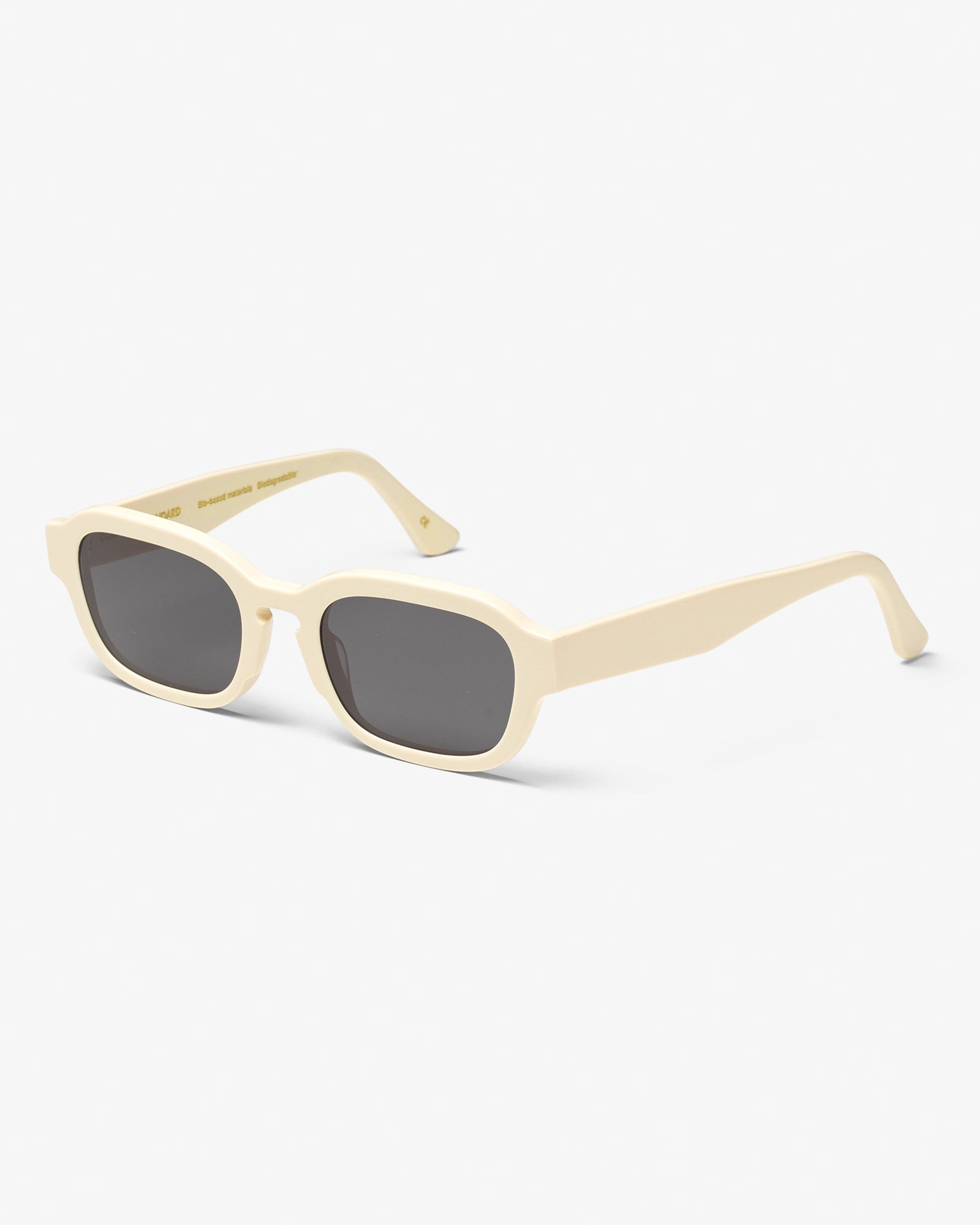 Colorful Standard Sunglass 01 Sunglasses Ivory White Solid / Black