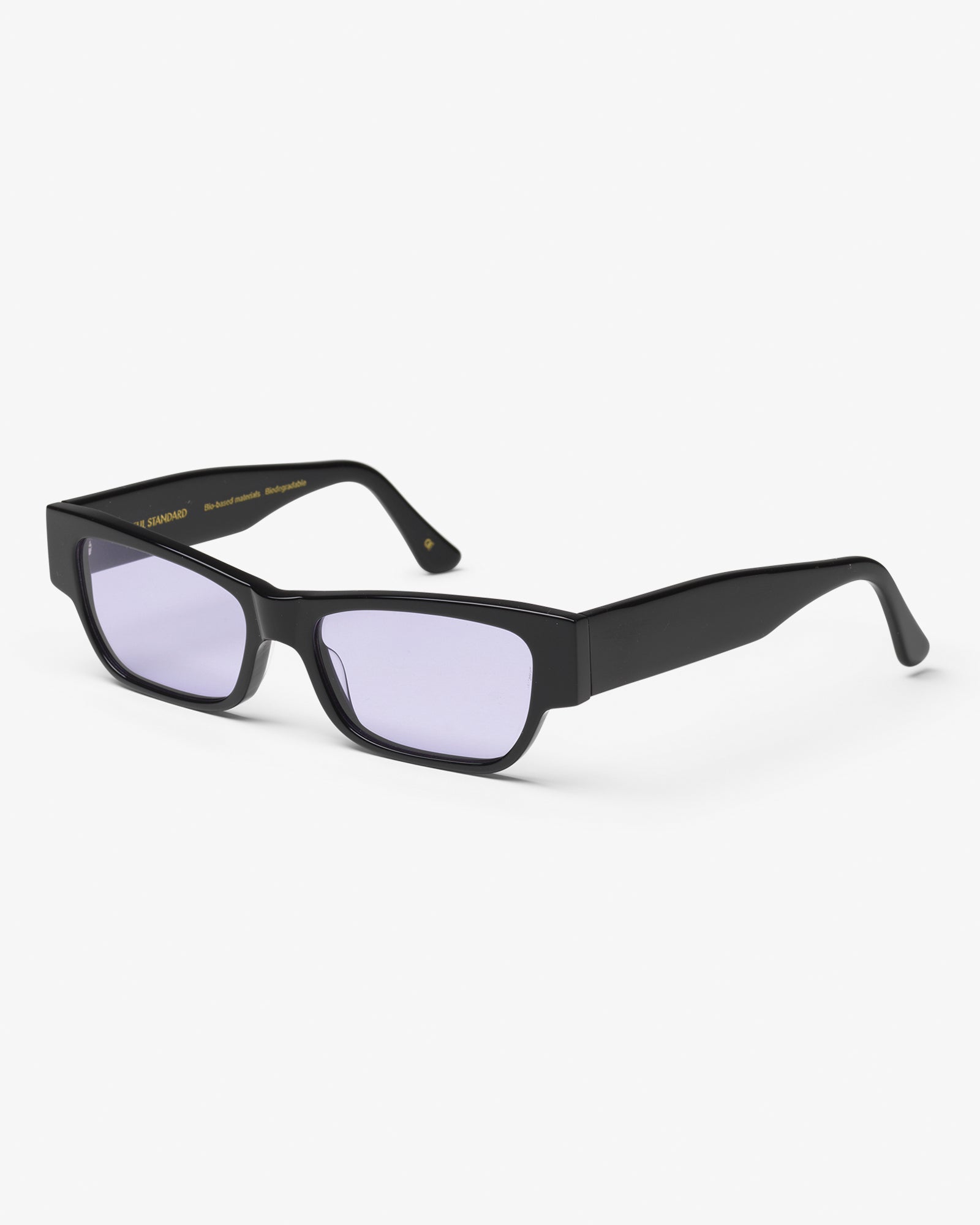 Colorful Standard Sunglass 04 Sunglasses Deep Black Solid / Lavender