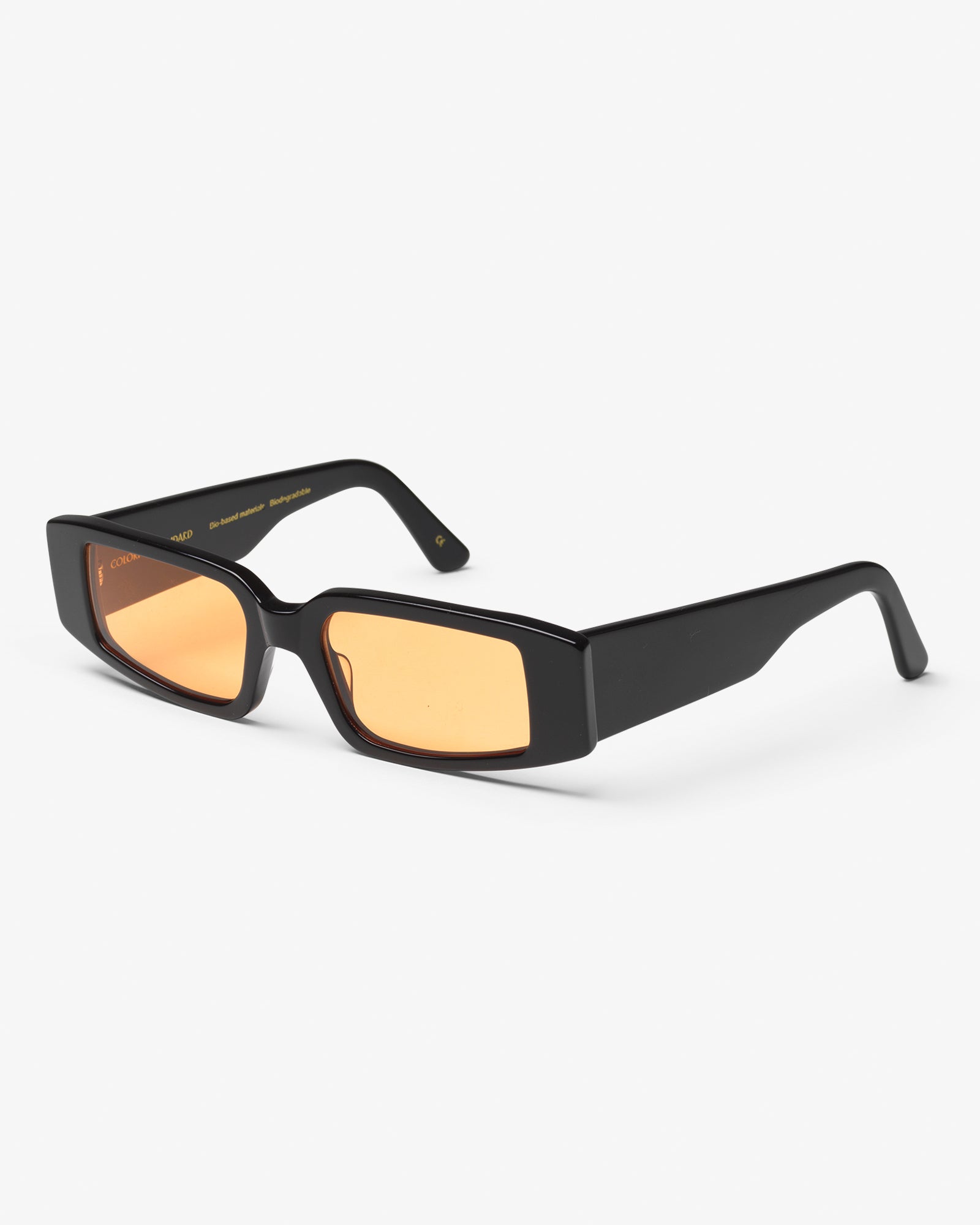 Colorful Standard Sunglass 05 Sunglasses Deep Black Solid / Orange