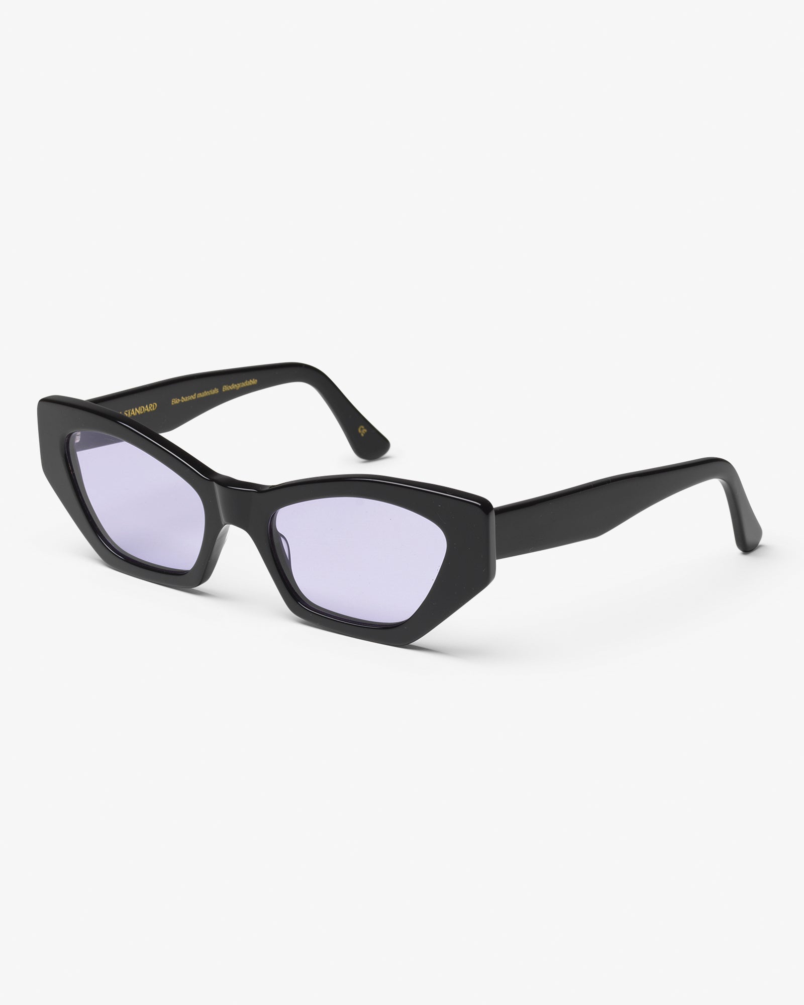 Colorful Standard Sunglass 07 Sunglasses Deep Black Solid / Lavender