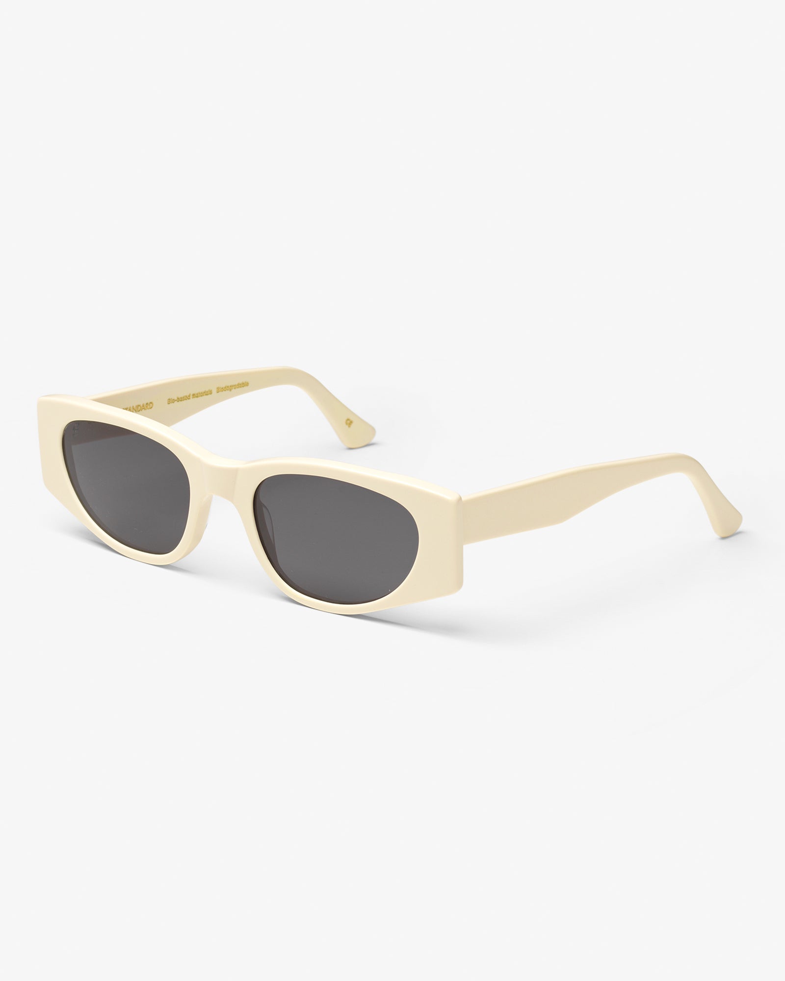 Colorful Standard Sunglass 08 Sunglasses Ivory White Solid / Black