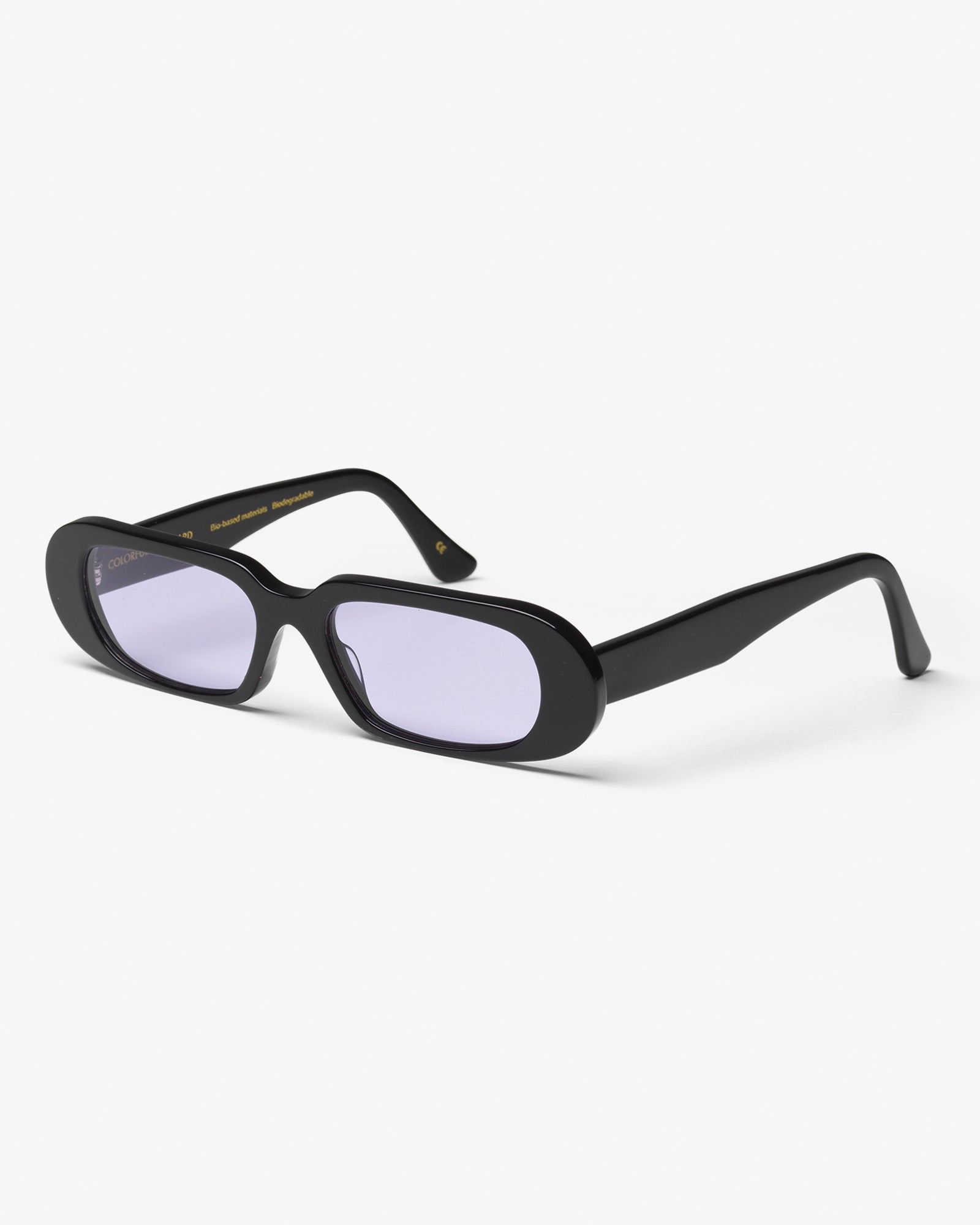 Colorful Standard Sunglass 09 Sunglasses Deep Black Solid / Lavender