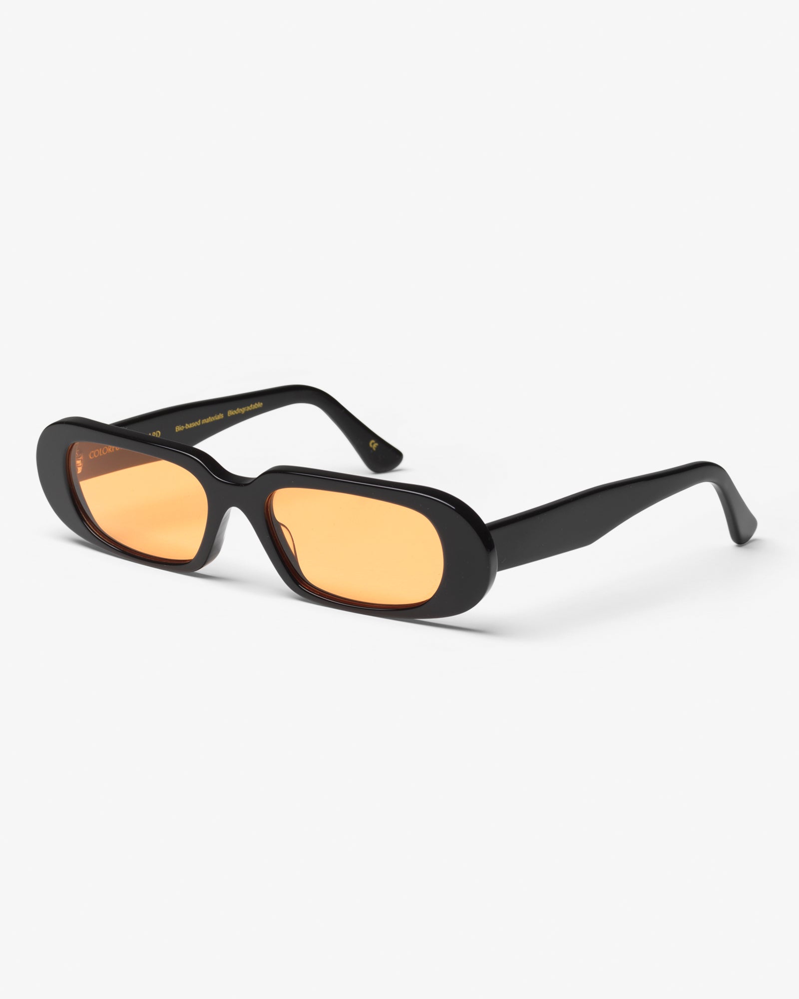 Colorful Standard Sunglass 09 Sunglasses Deep Black Solid / Orange