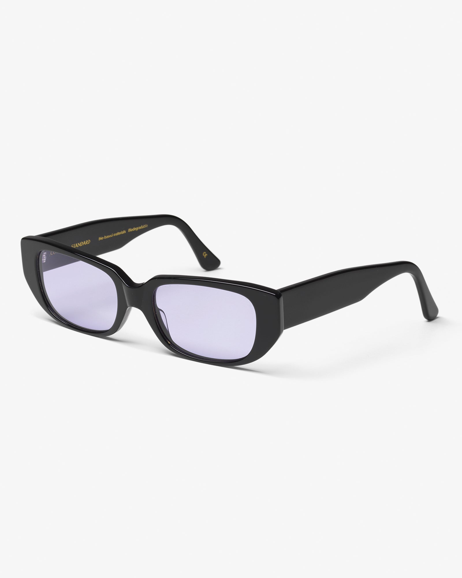 Colorful Standard Sunglass 10 Sunglasses Deep Black Solid / Lavender