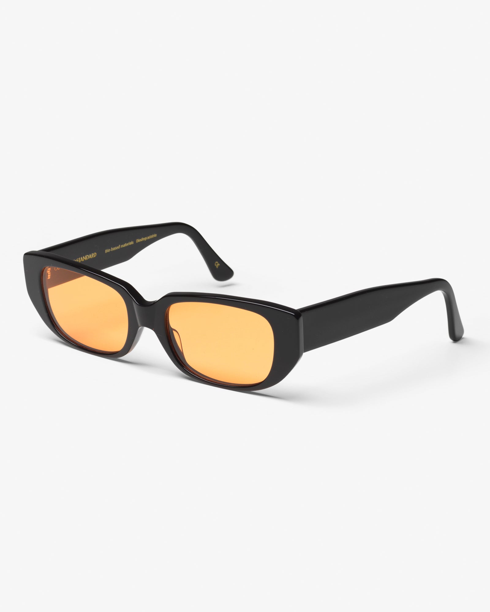 Colorful Standard Sunglass 10 Sunglasses Deep Black Solid / Orange