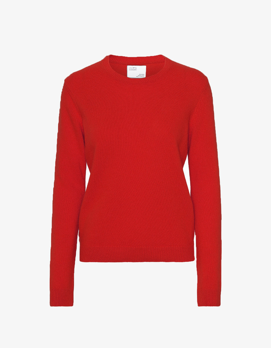Women Classic Merino Wool Crew - Scarlet Red – Colorful Standard