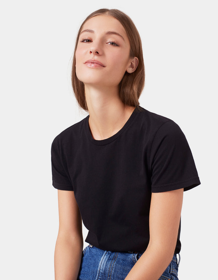 Light Organic Tee Faded Black